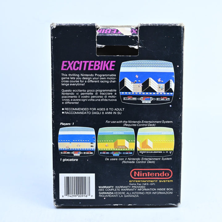 ExciteBike - Nintendo Entertainment System / NES Boxed Game - PAL - FREE POST!