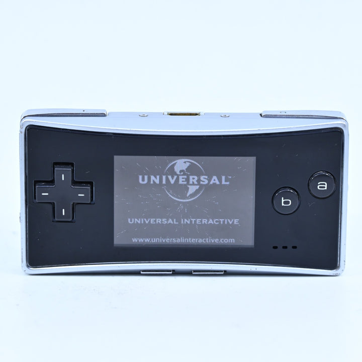 Black / Silver - OXY-001 - Nintendo Gameboy Micro Console / GBA Console - PAL