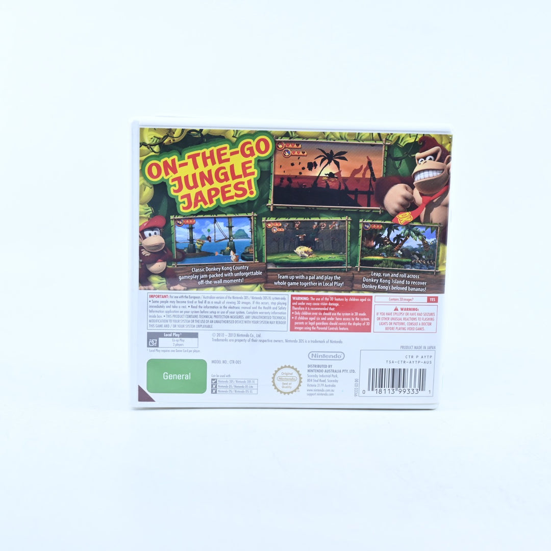 Donkey Kong Country Returns 3D - Nintendo 3DS Game - PAL + Manual - FREE POST!