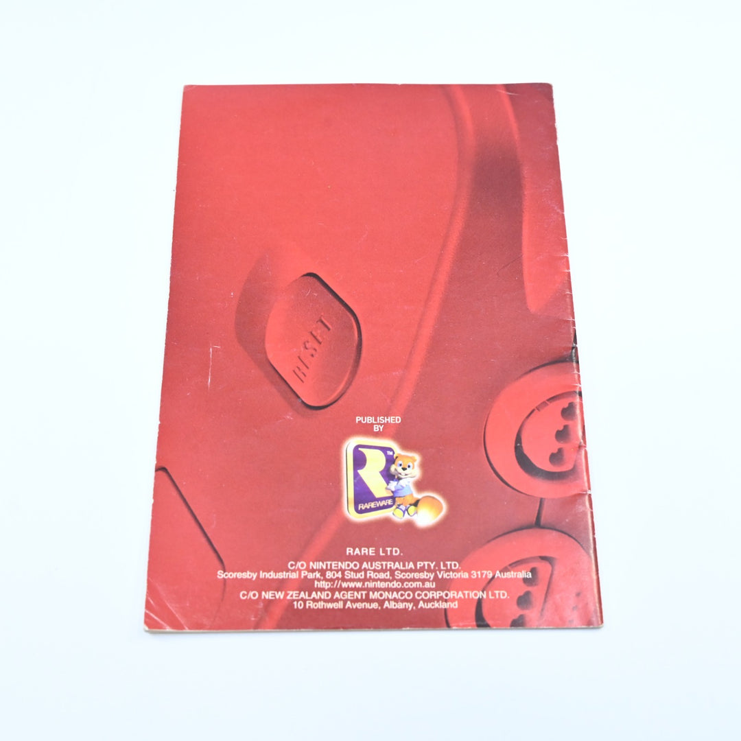 Conker's Bad Fur Day Manual - Other Nintendo 64 / N64 - PAL - FREE POST!