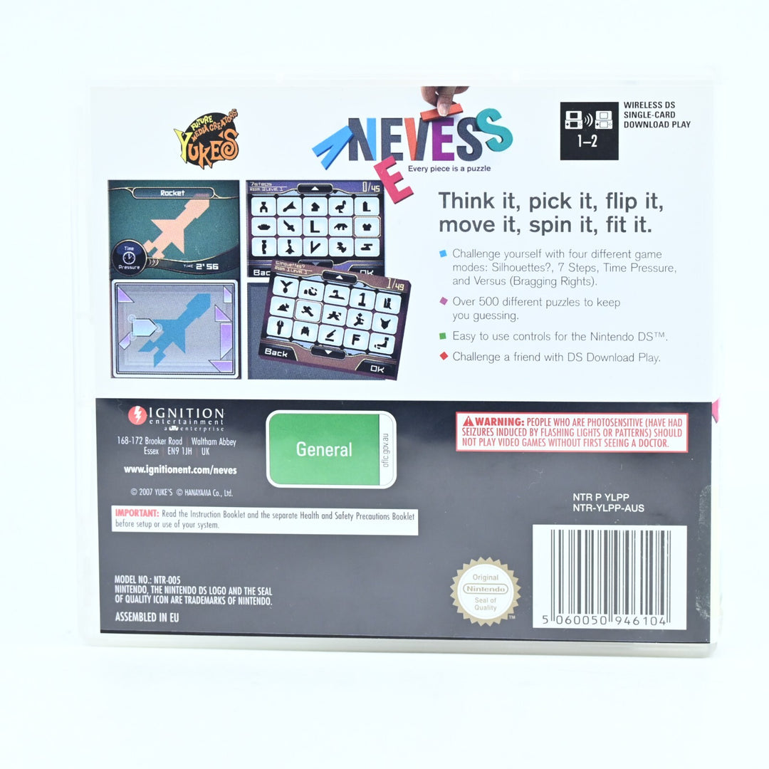 Neves - Nintendo DS Game - PAL + Manual - FREE POST!