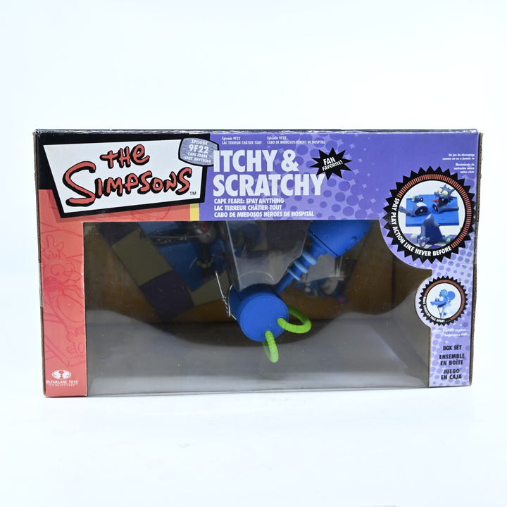 Itchy &amp; Scratchy Cape Feare: Spay Anything - The Simpsons - McFarlane Toys - Toy
