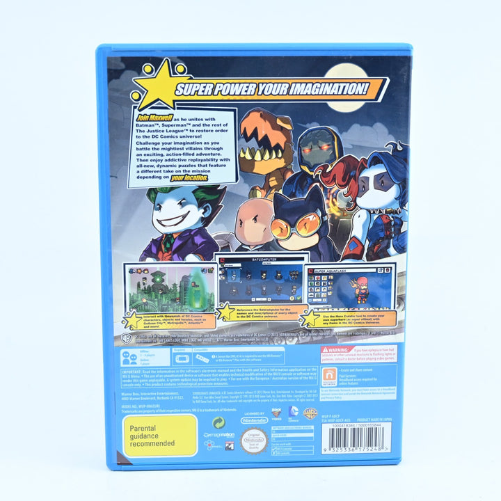 Scribblenauts Unmasked - Nintendo Wii U Game - PAL - No Manual - FREE POST!