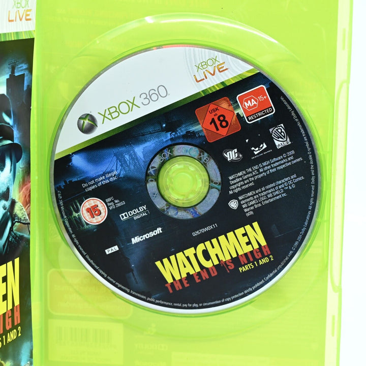 Watchmen The End is Nigh Parts 1 and 2 - Xbox 360 Game + Manual - PAL