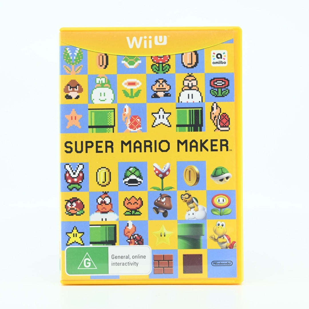 Super Mario Maker - Nintendo Wii U Game - PAL - MINT DISC!