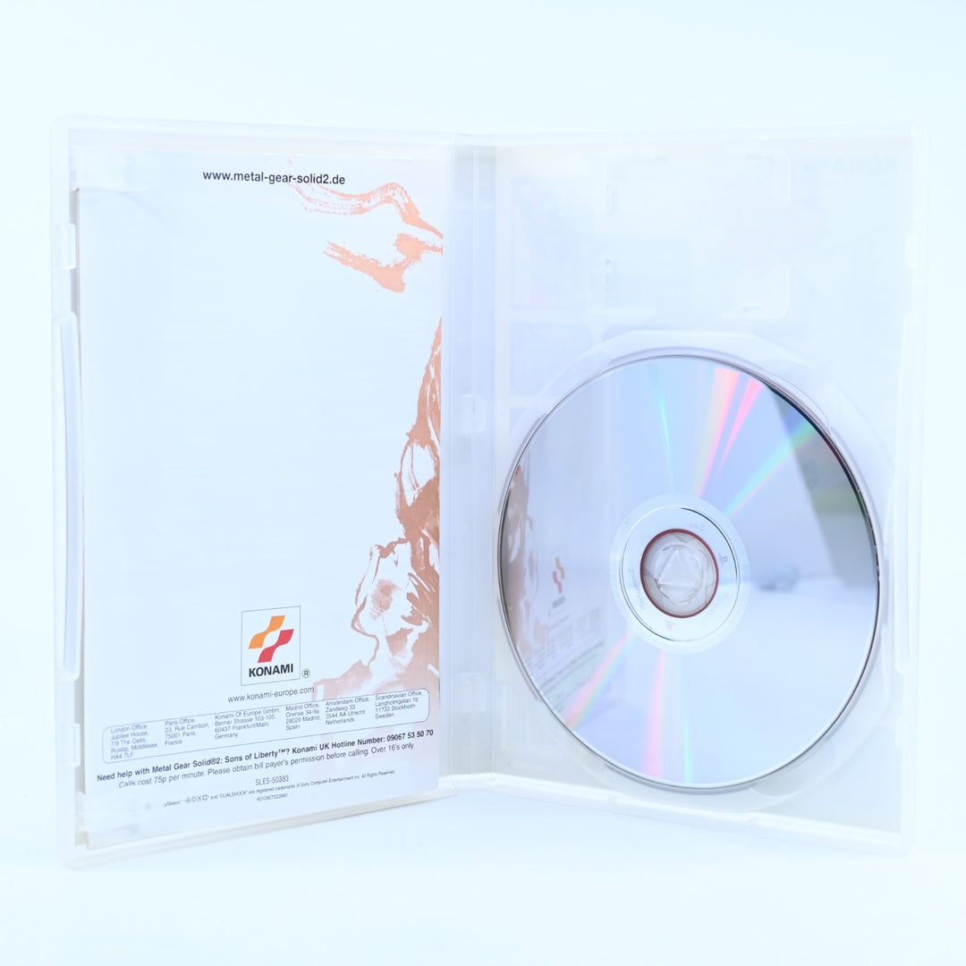 Metal Gear Solid 2: Sons of Liberty - Sony Playstation 2 / PS2 Game + Manual