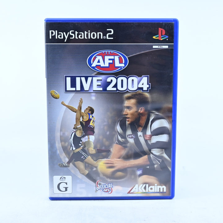 AFL Live 2004 - Sony Playstation 2 / PS2 Game + Manual - PAL - MINT DISC!