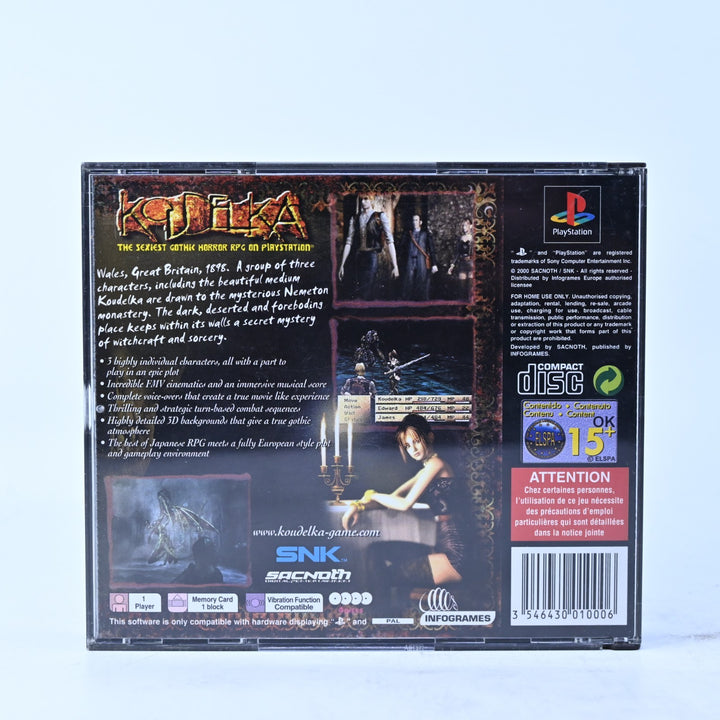 Koudelka - Sony Playstation 1 / PS1 Game + Manual - PAL - MINT DISC!
