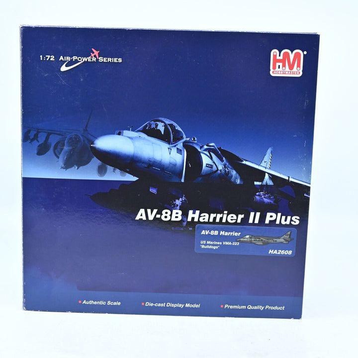 Hobby Master 1:72 AV-8B Harrier II Plus VMA-223 USMC "Bulldogs" HA2608 - Plane