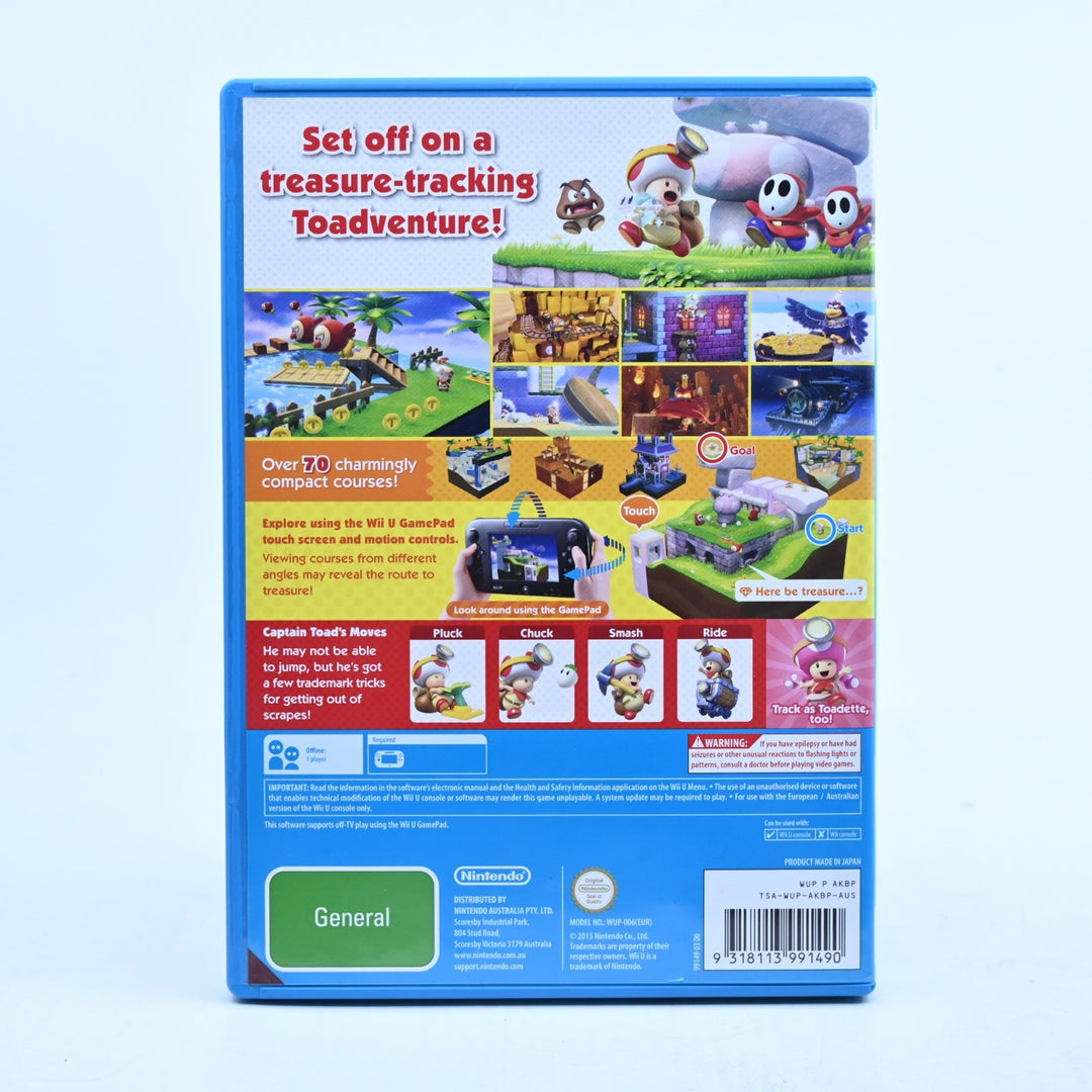 Captain Toad: Treasure Tracker - Nintendo Wii U Game - PAL - FREE POST!