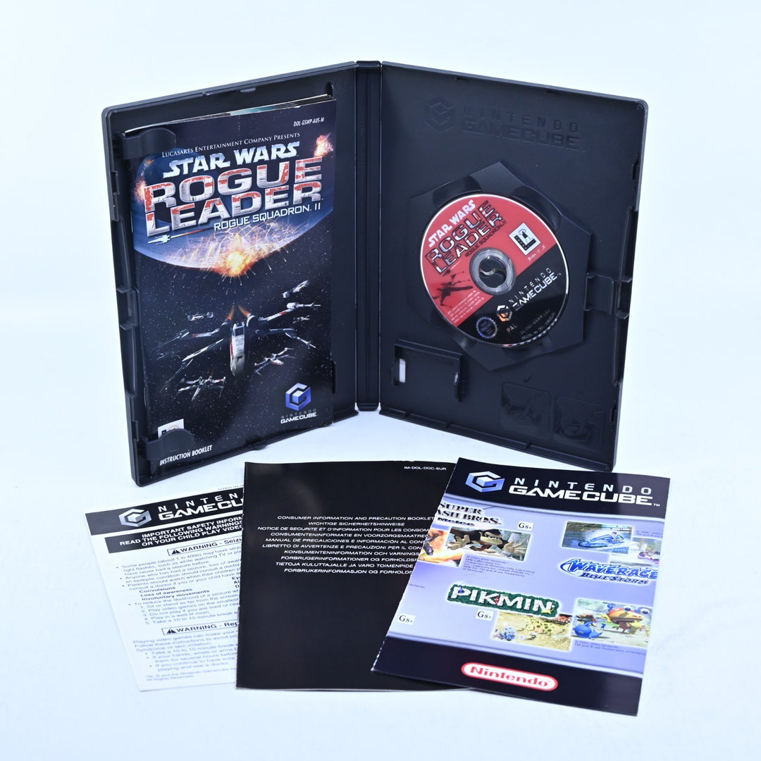 Star Wars Rogue Squadron II Rogue Leader - Nintendo Gamecube Game + Manual - PAL