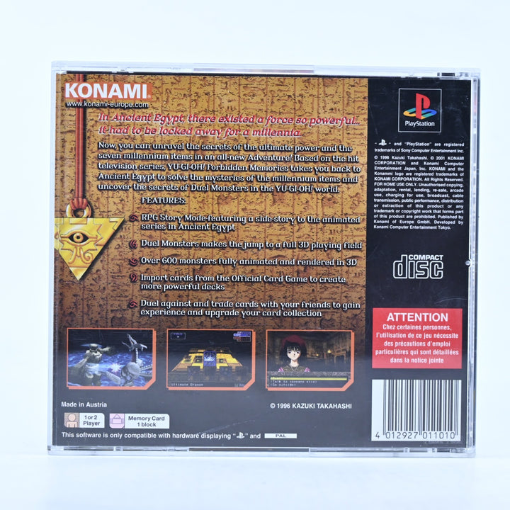 Yu-Gi-Oh! Forbidden Memories - Sony Playstation 1 / PS1 Game + Manual - PAL