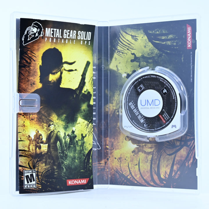Metal Gear Solid: Portable Ops - Sony PSP Game + Manual - FREE POST!