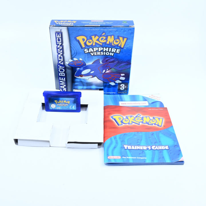Pokemon Sapphire Version Nintendo Gameboy Advance GBA Boxed Game NEW BATTERY