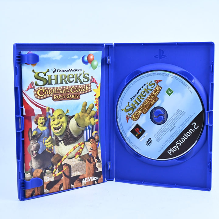 Shrek's Carnival Craze Party Games - PS2 Game + Manual - PAL