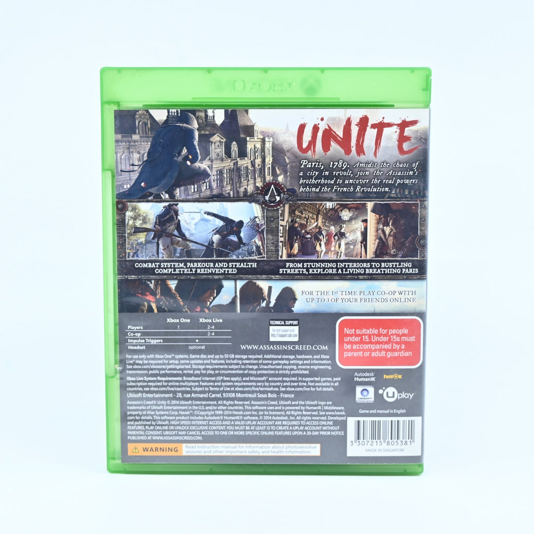 Assassin's Creed Unity - Xbox One Game - PAL - FREE POST!