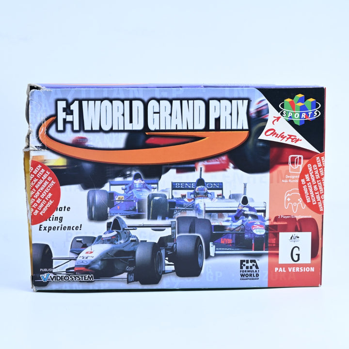 F-1 World Grand Prix - N64 / Nintendo 64 Boxed Game - PAL - FREE POST!