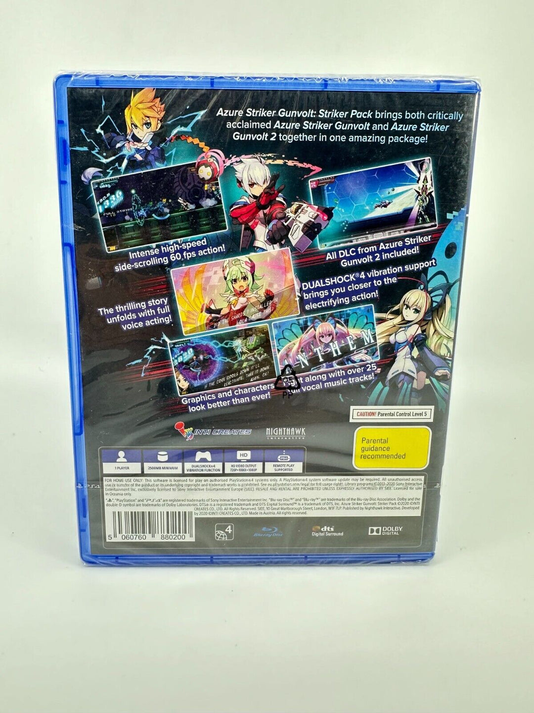 SEALED! Azure Striker Gunvolt: Striker Pack - Playstation 4 / PS4 Game