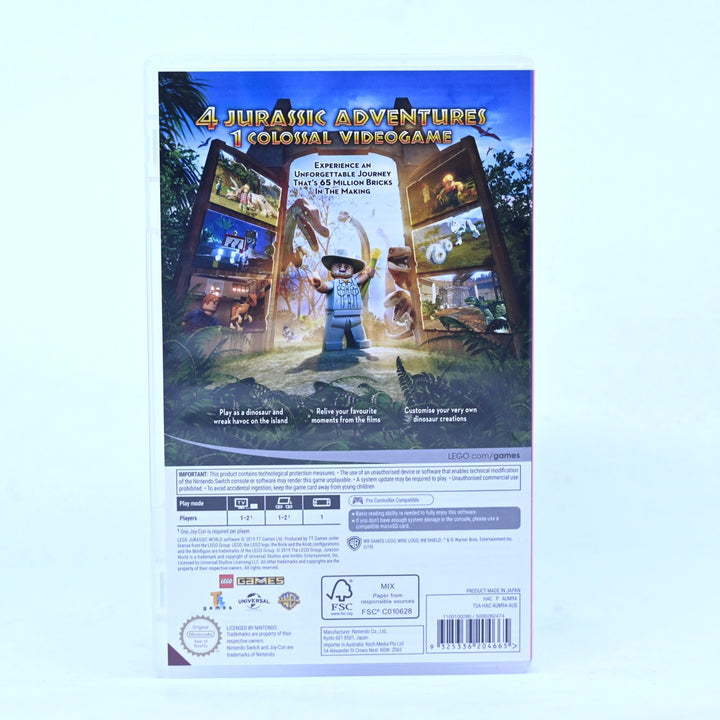 LEGO Jurassic World - Nintendo Switch Game - FREE POST!
