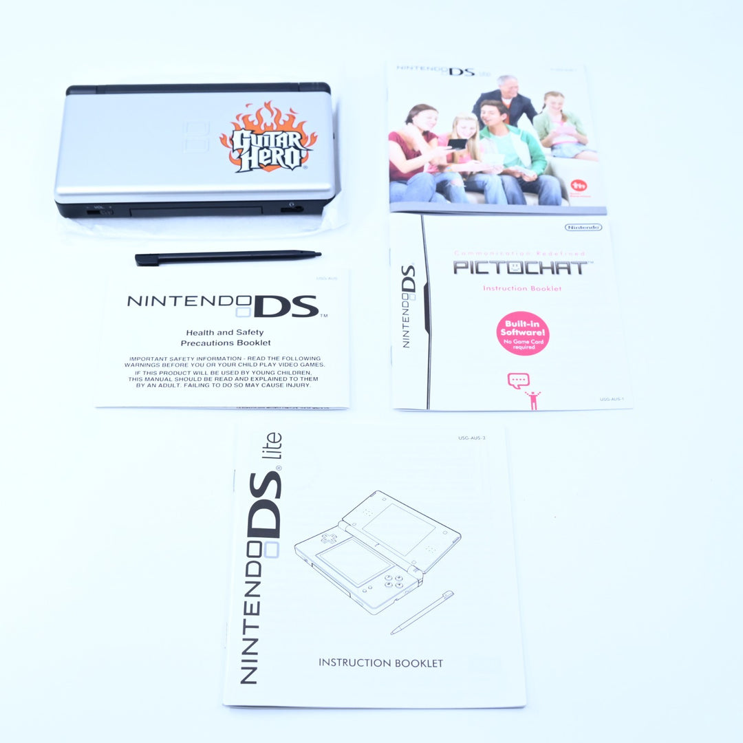 UNUSED! Special Edition Guitar Hero - Nintendo DS Lite Boxed Console - AUS PAL