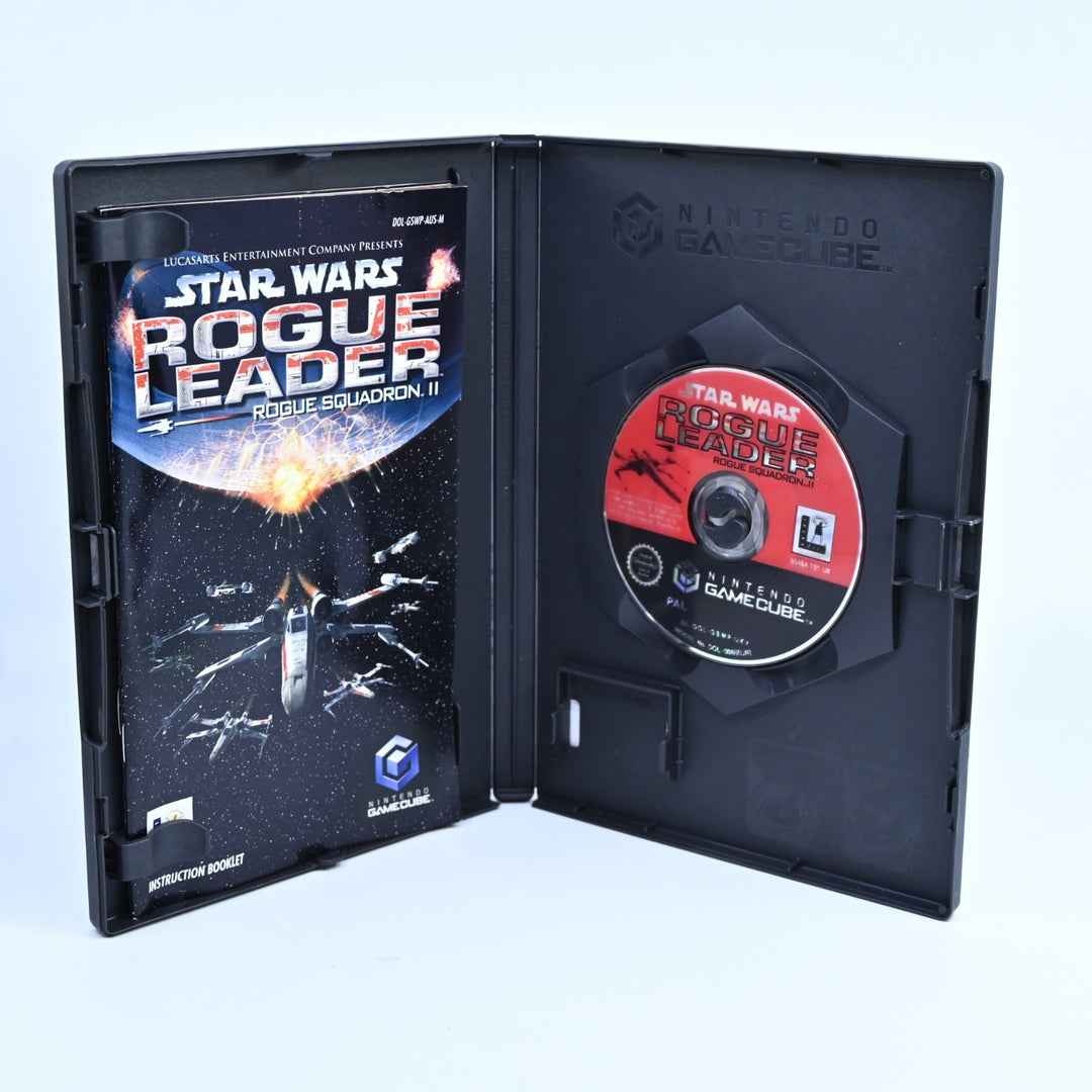 Star Wars Rogue Squadron II Rogue Leader - Nintendo Gamecube Game + Manual