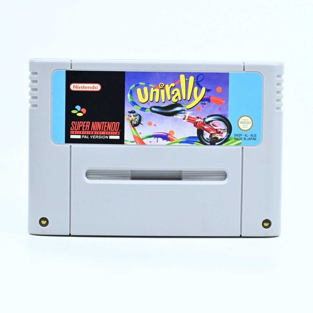 Unirally  - Super Nintendo / SNES Game - PAL - FREE POST!