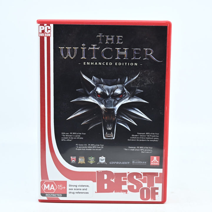 The Witcher: Enhanced Edition - PC Game - Mint Disc - FREE POST!