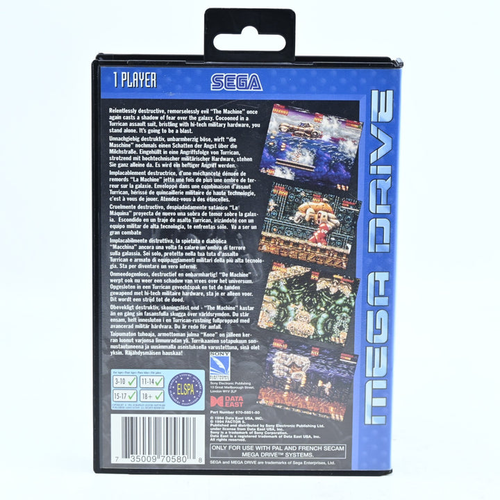 Mega Turrican - Sega Mega Drive Game - PAL - FREE POST!