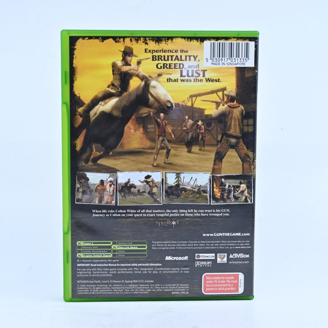 Gun - Original Xbox Game + Manual - PAL - MINT DISC!