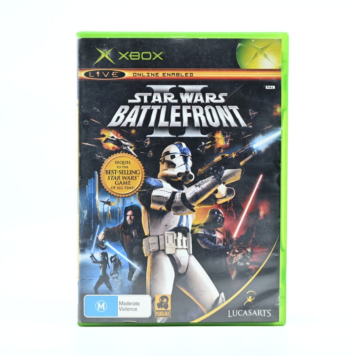 Star Wars Battlefront II - Original Xbox Game + Manual - PAL - MINT DISC!