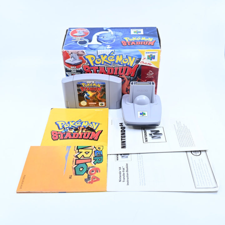 Pokemon Stadium - WITH N64 TRANSFER PAK - N64 / Nintendo 64 Boxed Game - PAL