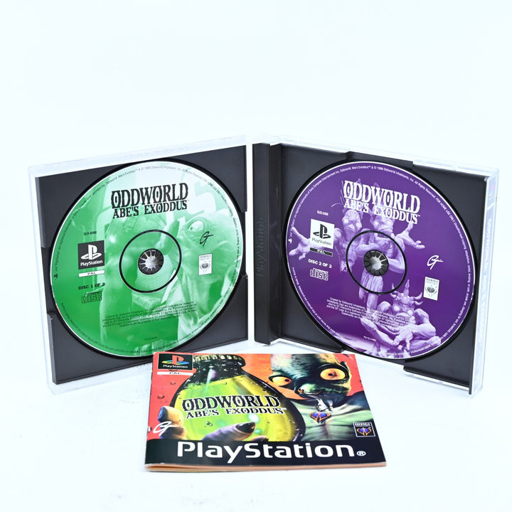 Oddworld: Abe's Exoddus - Sony Playstation 1 / PS1 Game + Manual - PAL