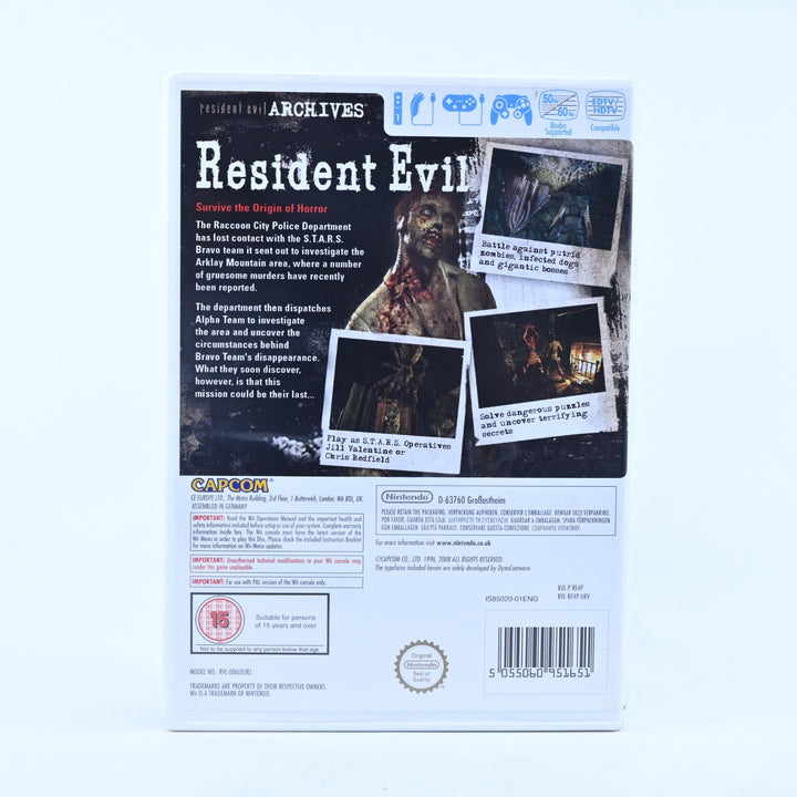 Resident Evil Archives - Nintendo Wii Game + Manual - PAL - MINT DISC!