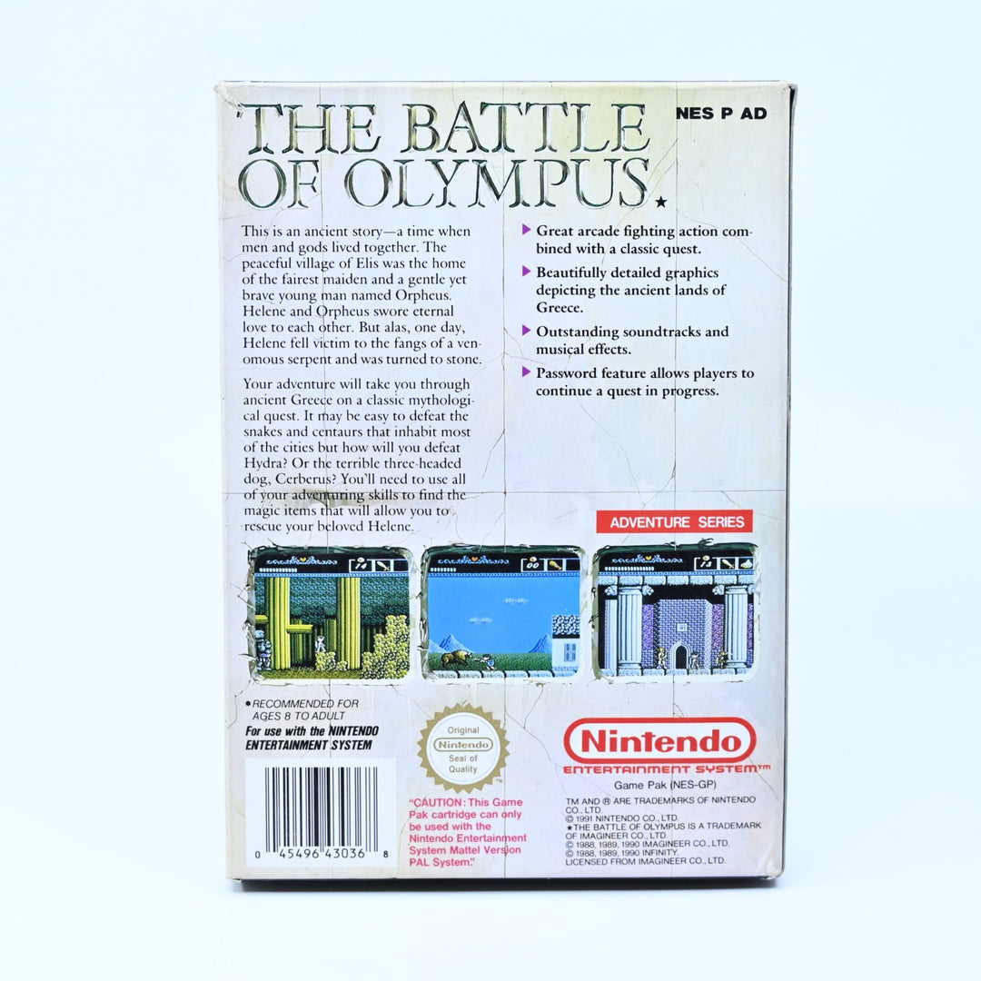 The Battle of Olympus - Nintendo Entertainment System / NES Boxed Game - PAL