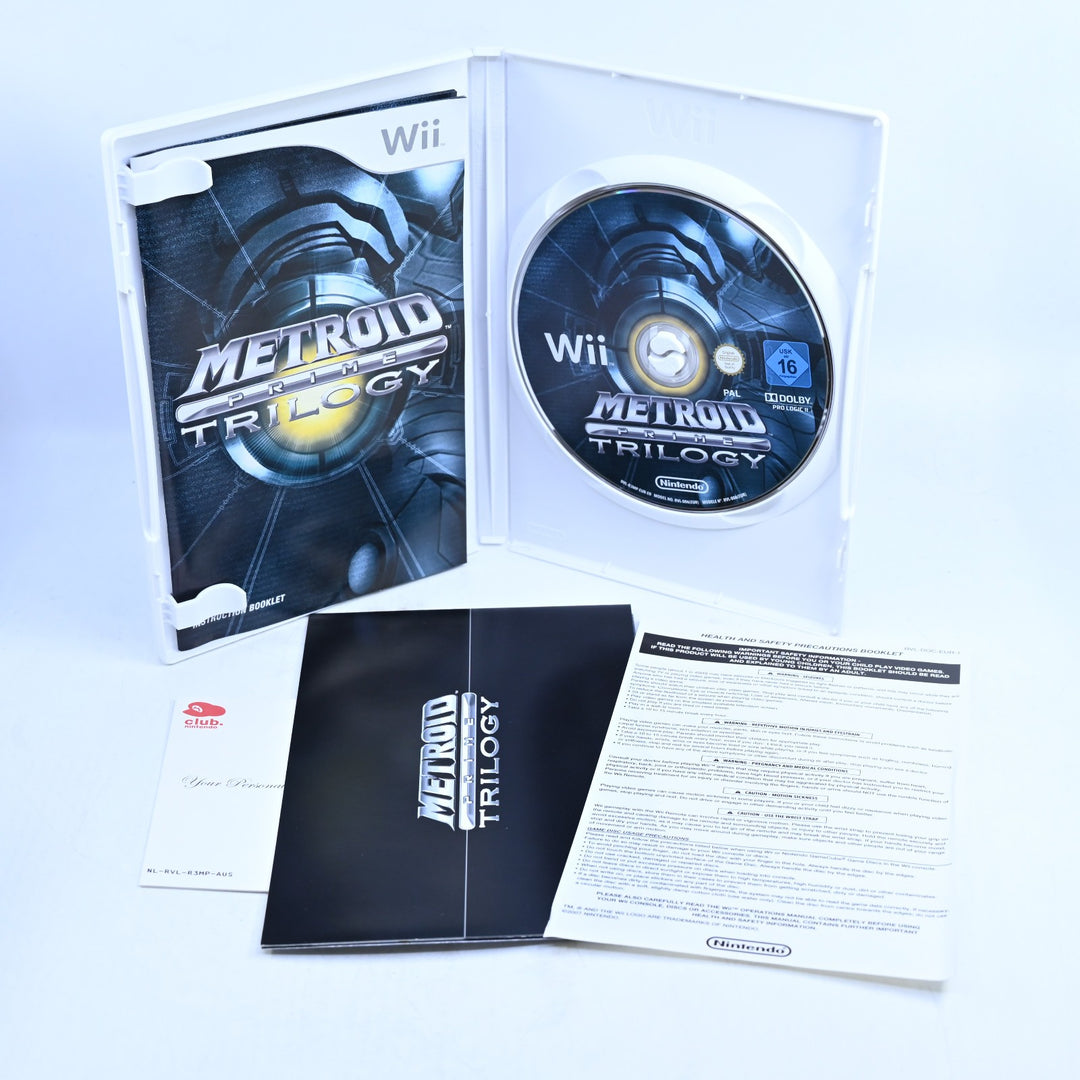 Metroid Prime Trilogy - Nintendo Wii Game + Manual - PAL - MINT DISC!
