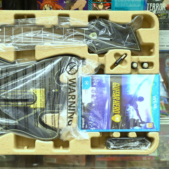 UNUSED! Guitar Hero Live - Box with Guitar & Nintendo Wii U Game - PAL FREE POST