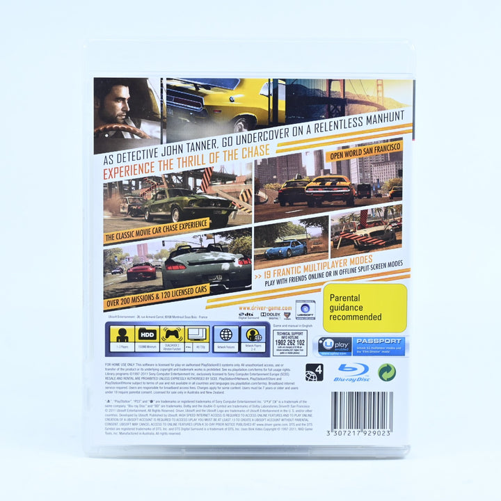 Driver San Francisco - Sony Playstation 3 / PS3 Game + Manual - FREE POST!