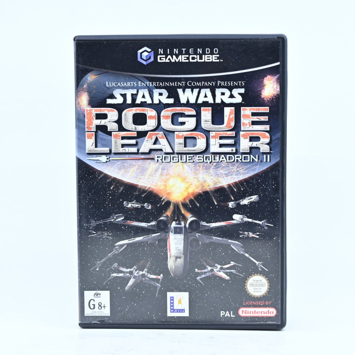 Star Wars Rogue Squadron II Rogue Leader - Nintendo Gamecube Game + Manual