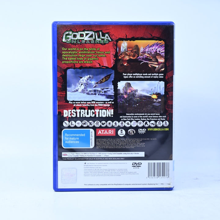 Godzilla Unleashed - Sony Playstation 2 / PS2 Game + Manual - PAL - MINT DISC!