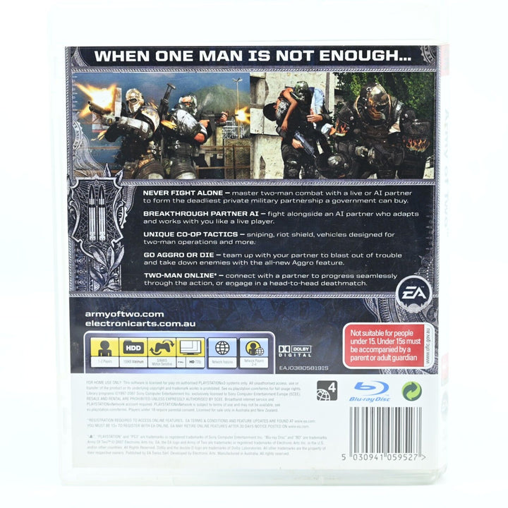 Army Of Two - Sony Playstation 3 / PS3 Game - FREE POST!