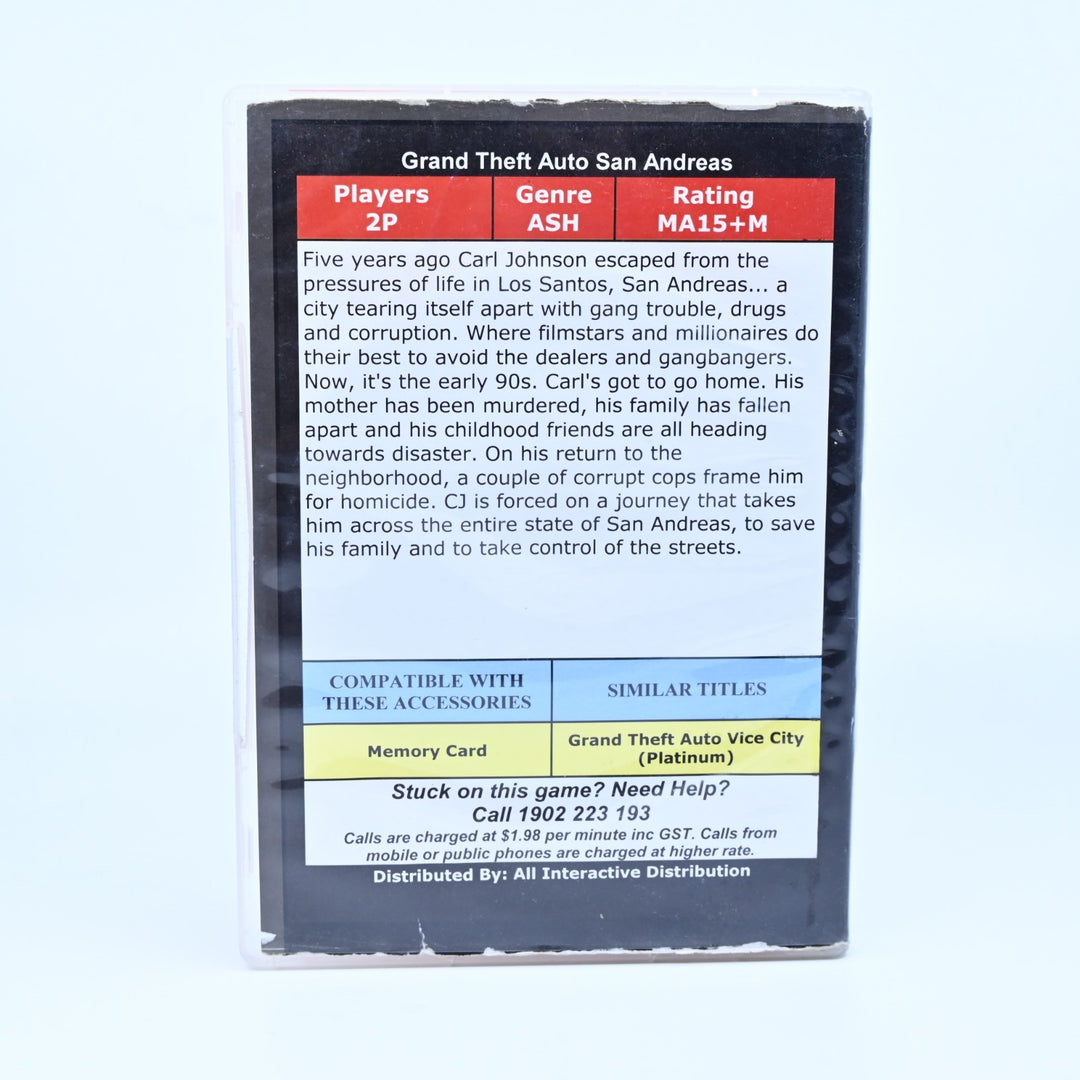 Grand Theft Auto: San Andreas - Sony Playstation 2 / PS2 Game - EX-Rental