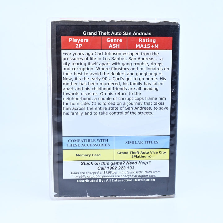 Grand Theft Auto: San Andreas - Sony Playstation 2 / PS2 Game - EX-Rental