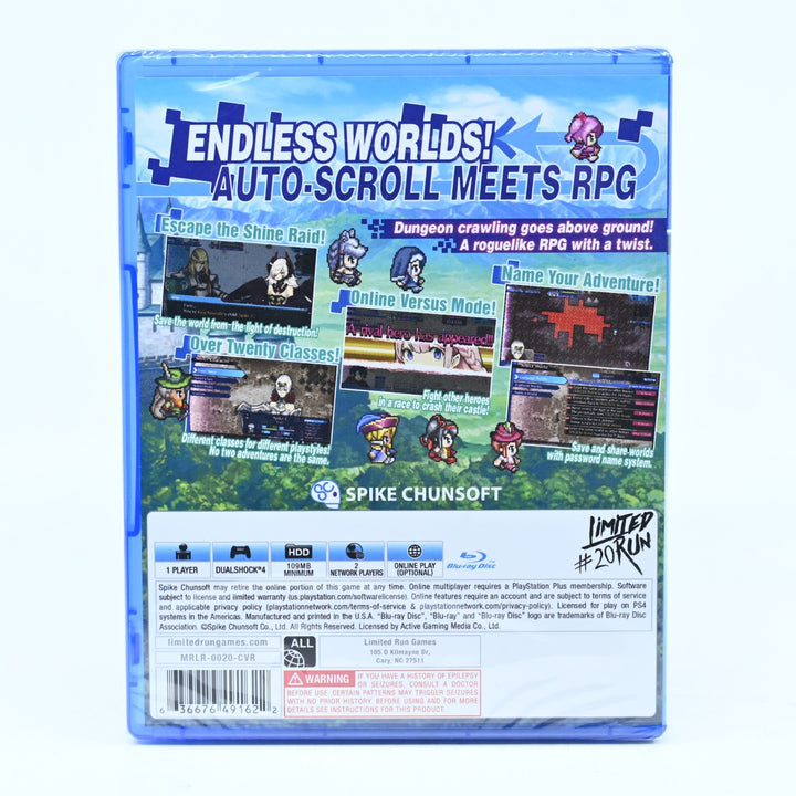 SEALED! One Way Heroics - LR-P11 - Sony Playstation 4 / PS4 Game + Card