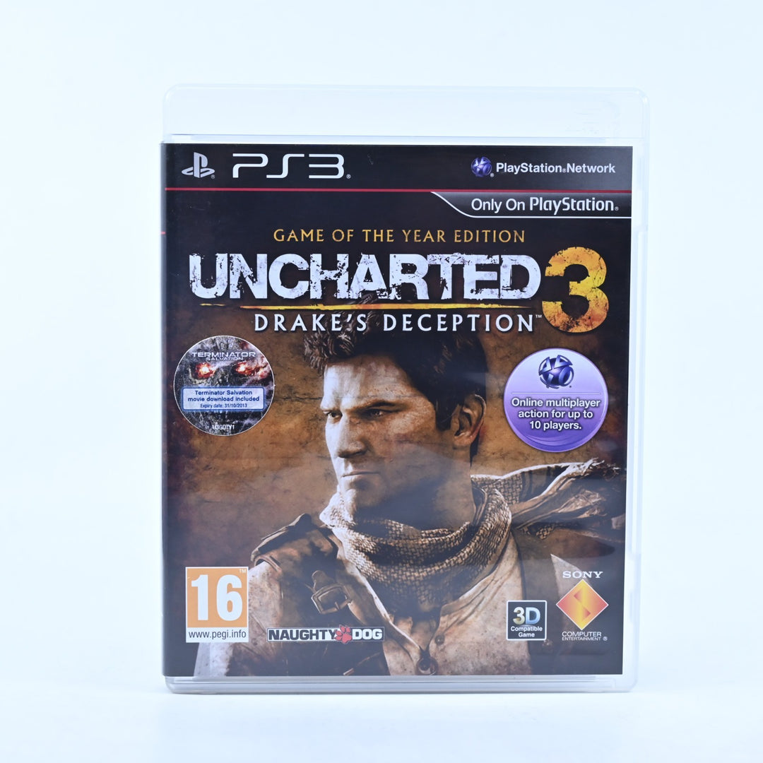 Uncharted 3: Drake's Deception - GOTY Edition- Sony Playstation 3 / PS3 Game