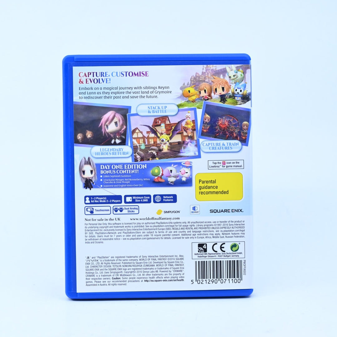World of Final Fantasy - Sony PS Vita Game - PAL - FREE POST!