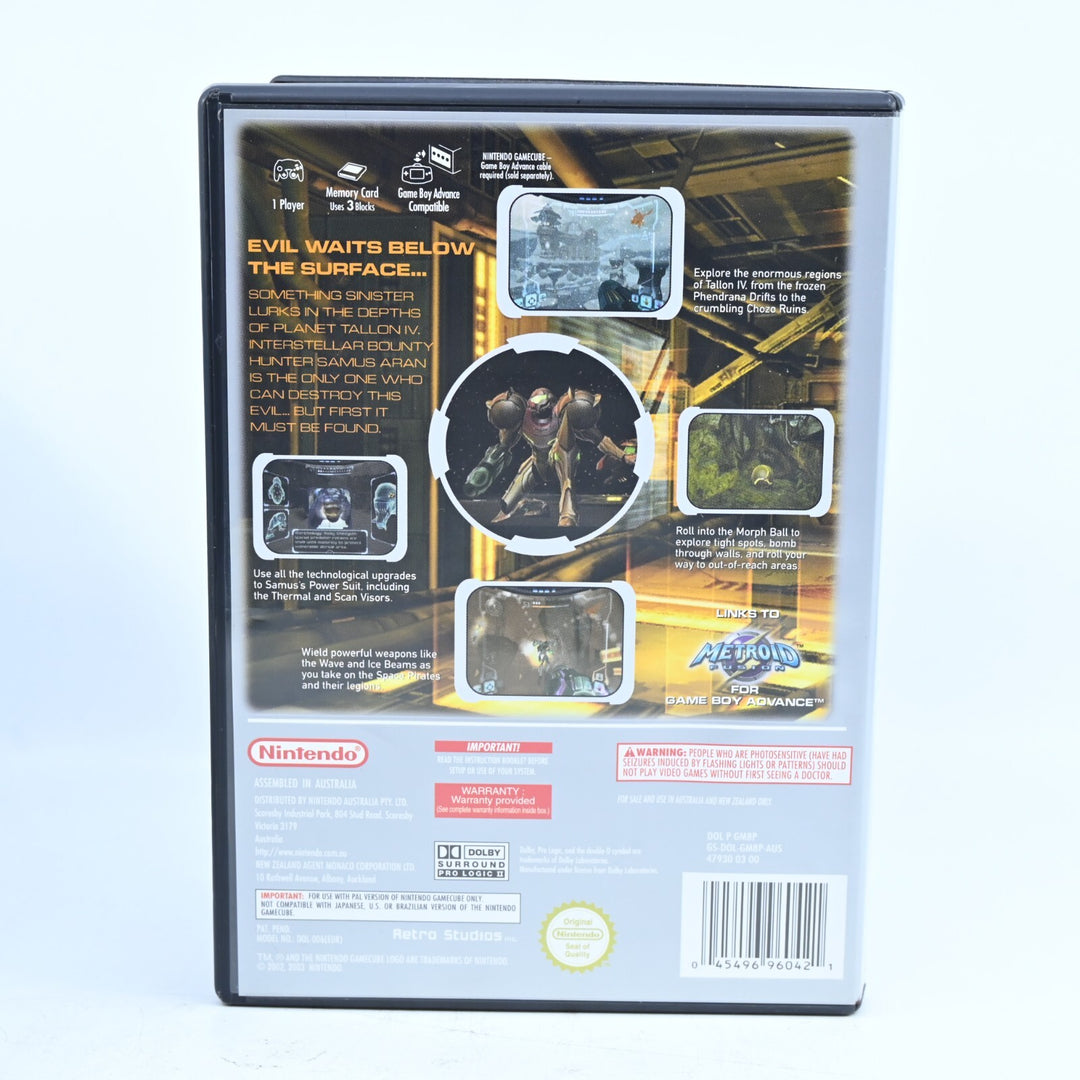 Metroid Prime - Nintendo Gamecube Game + Manual - PAL - FREE POST!