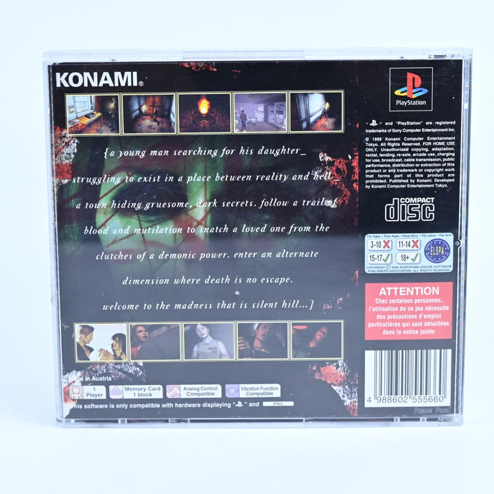 Silent Hill - Sony Playstation 1 / PS1 Game + Manual - PAL - MINT DISC!