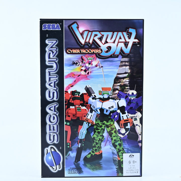 Virtual On: Cyber Troopers - Sega Saturn Game + Manual - PAL - MINT DISC!