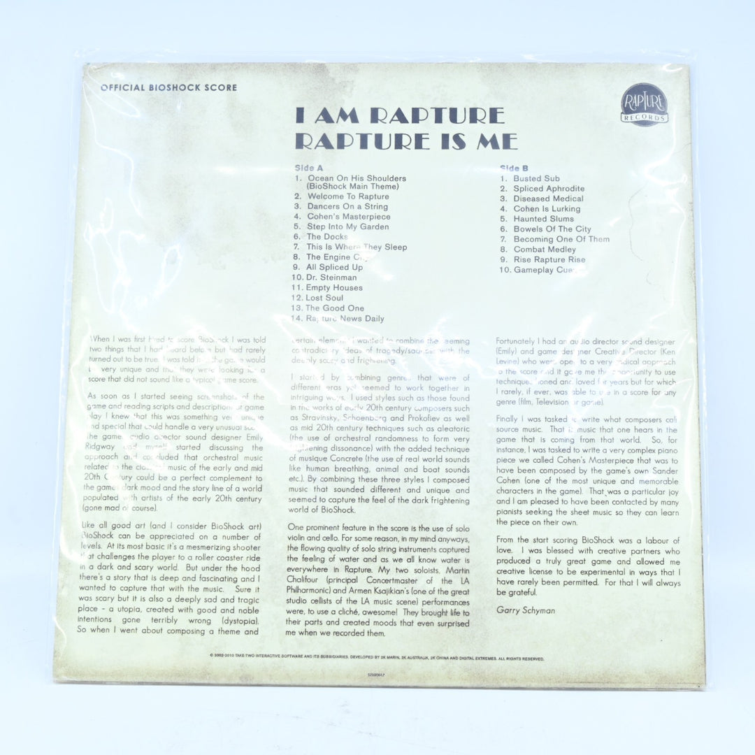 Bioshock 2: Special Edition - Xbox 360 Game + Manual + Record - PAL