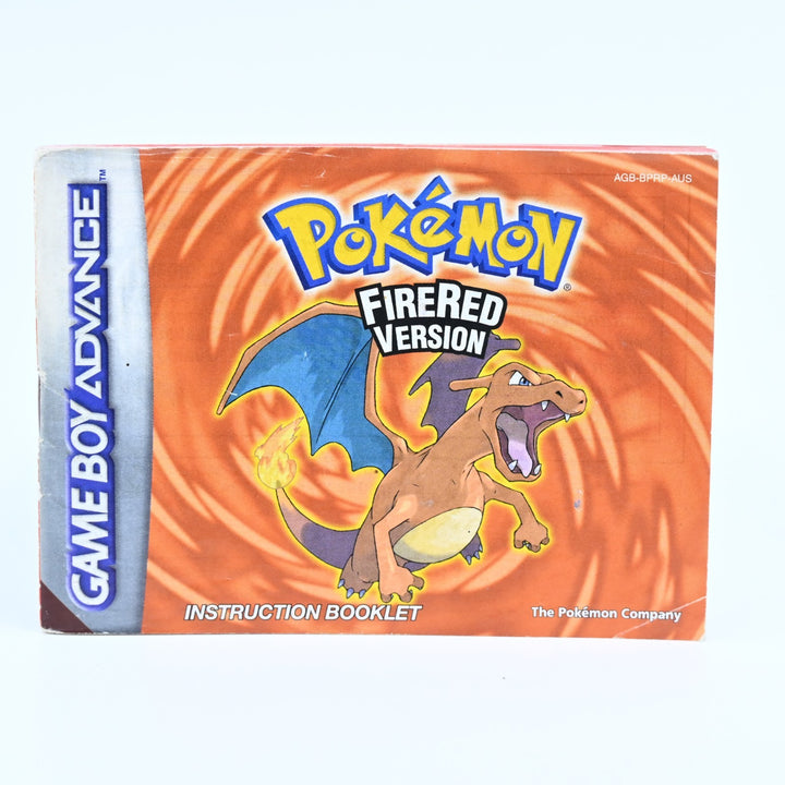 Pokemon FireRed Version Manual - AUS Print - GBA Accessory - Fire Red